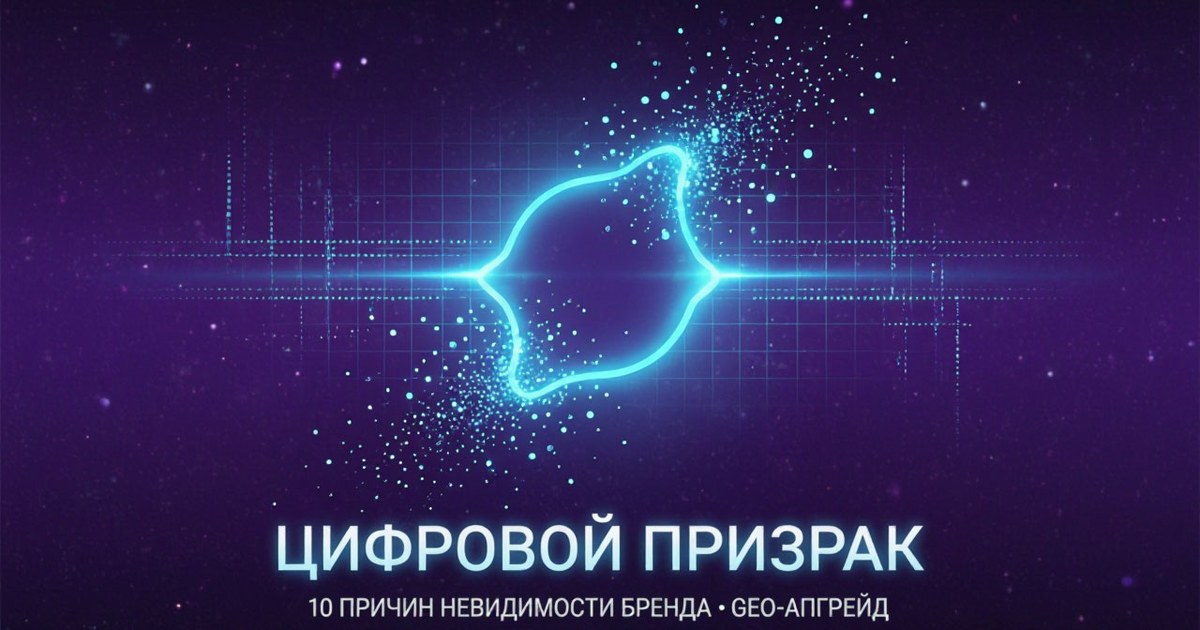 Обложка статьи: что такое цифровой призрак: 10 причин невидимости бренда