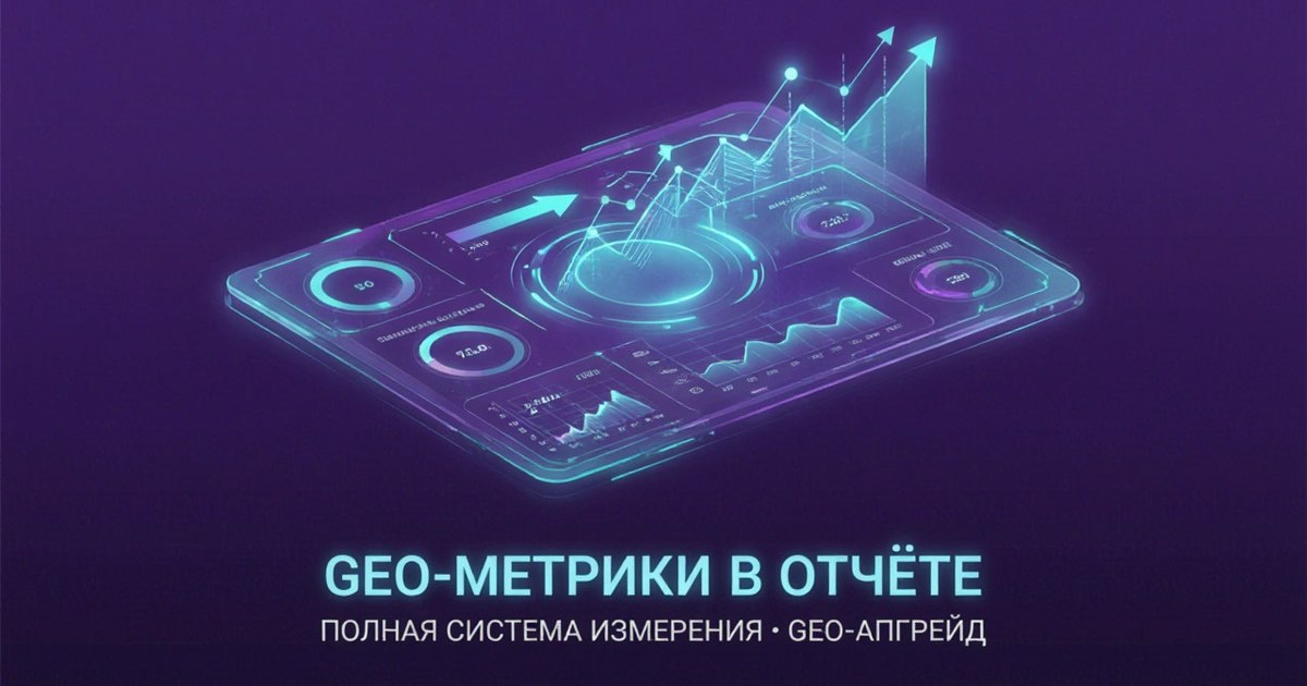 Обложка статьи: какие geo-метрики можно использовать в отчёте: полная система